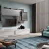 Parete attrezzata Mobile soggiorno modello jazz Gierre mobili in stile design a prezzo scontato