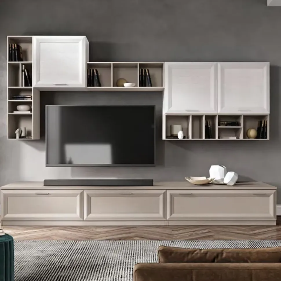 Parete attrezzata Mobile soggiorno modello jazz della firma Gierre mobili con un ribasso esclusivo