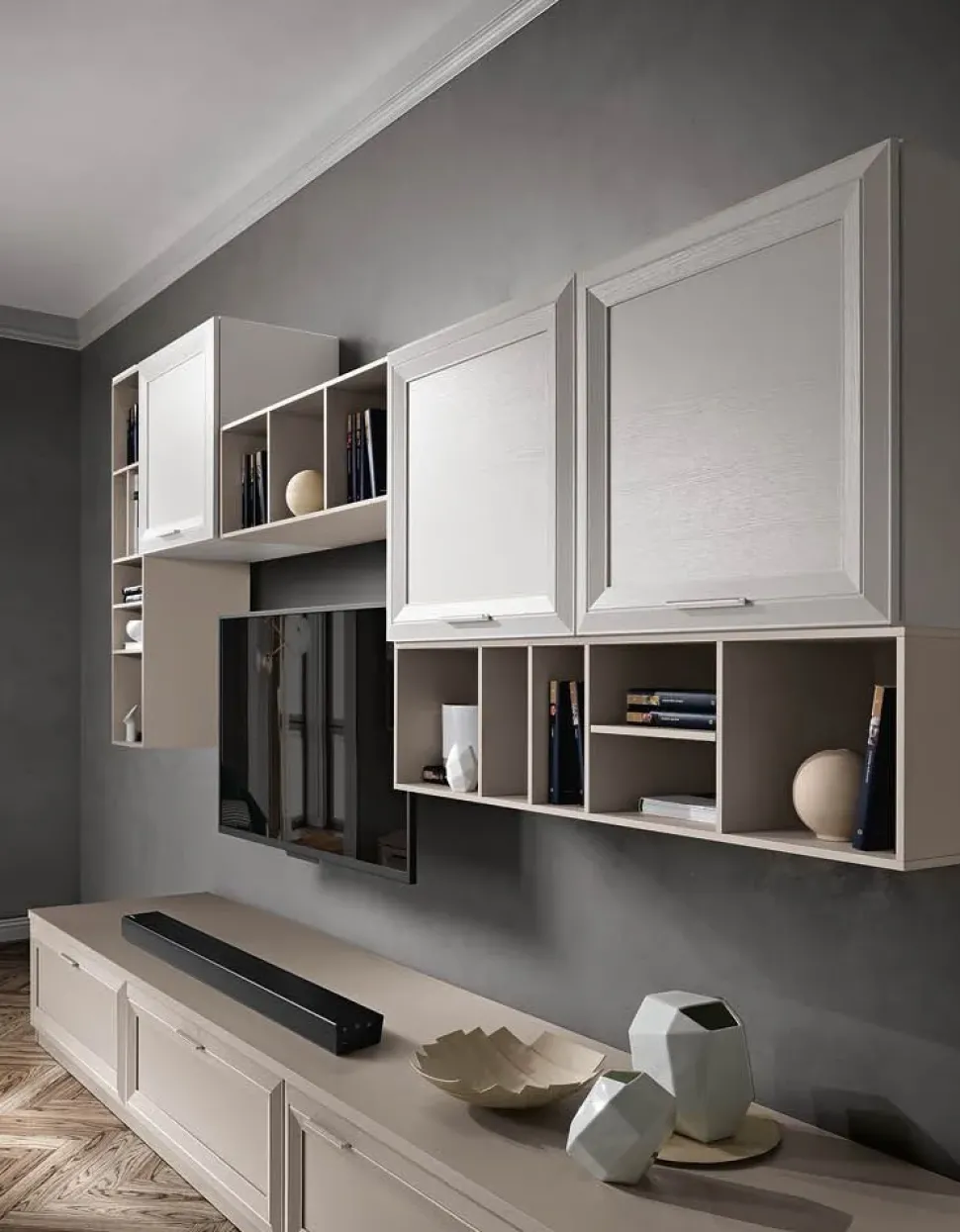 Parete attrezzata Mobile soggiorno modello jazz della firma Gierre mobili con un ribasso esclusivo