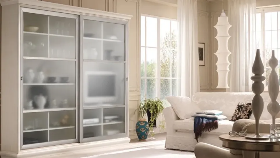 Parete attrezzata Mobile-soggiorno con ante scorrevoli scontato del 35% di Artigianale in OFFERTA OUTLET