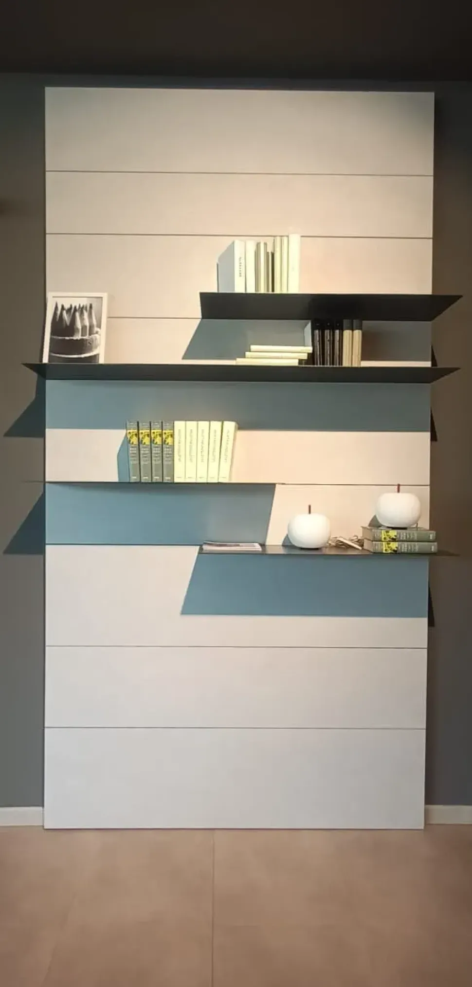 Parete attrezzata Parete boiserie lampo Sangiacomo in stile moderna a prezzo scontato