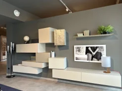 Parete attrezzata Parete soggiorno mod. inclinart presotto Presotto in stile design a prezzo scontato