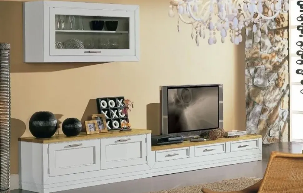 Parete attrezzata Provenzale dell'azienda Fratelli mirandola con uno sconto esclusivo