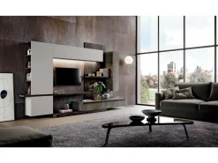 Parete attrezzata Qsm 610 Imab in stile moderno a prezzo scontato