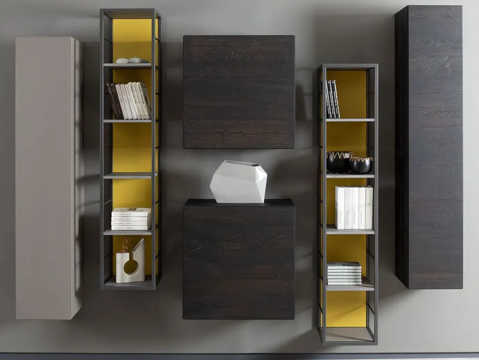 Parete attrezzata Rebel system di Diotti.com in OFFERTA OUTLET