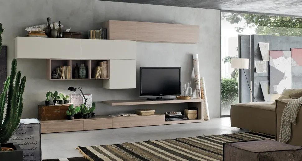 Parete attrezzata Sa 1701 Maronese acf in stile moderno a prezzo scontato