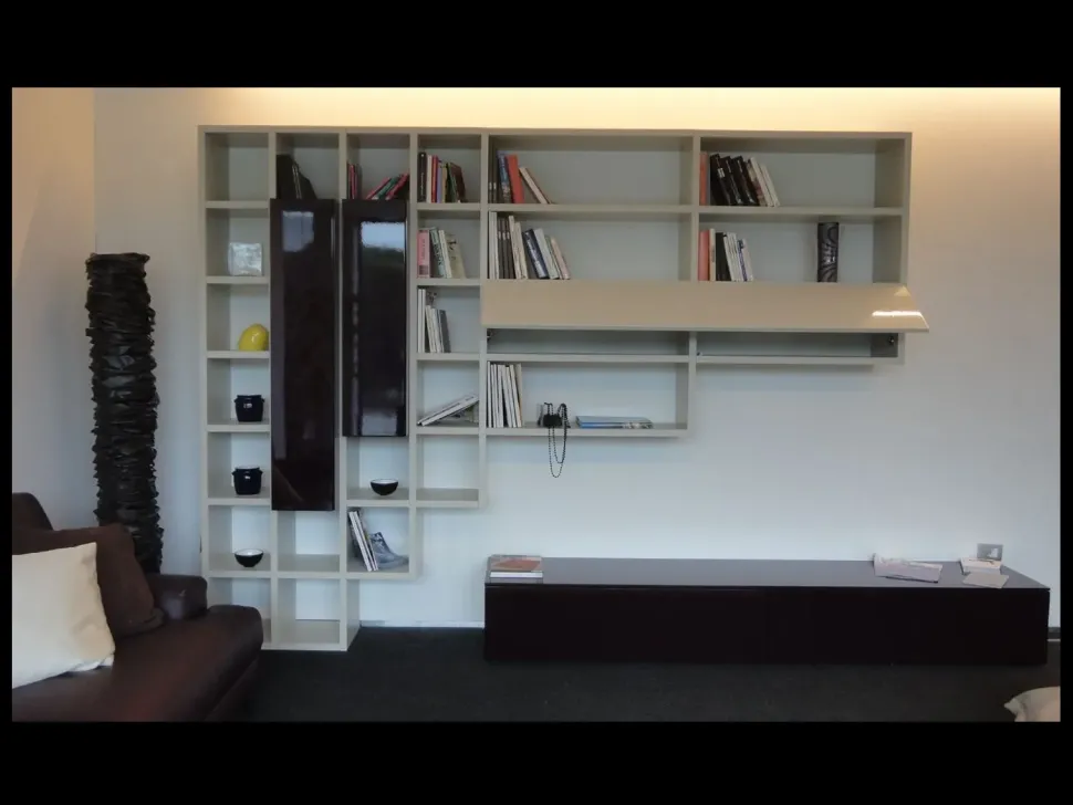 Parete attrezzata Sangiacomo Logo lampo PREZZI OUTLET