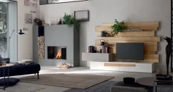 Parete attrezzata Scuderia living Maronese in legno a prezzo scontato