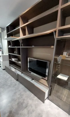 Parete attrezzata Seta Maronese acf in stile moderno a prezzo scontato