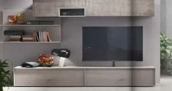 Parete attrezzata Seta Maronese acf in stile moderno a prezzo ribassato