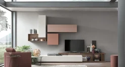 Parete attrezzata Seta unix su2202 Maronese acf in stile moderna a prezzo ribassato