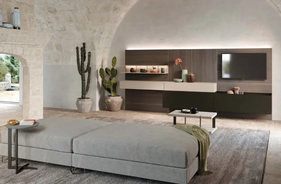 Parete attrezzata Skyline south italian atmosphere della marca Astor mobili con uno sconto esclusivo