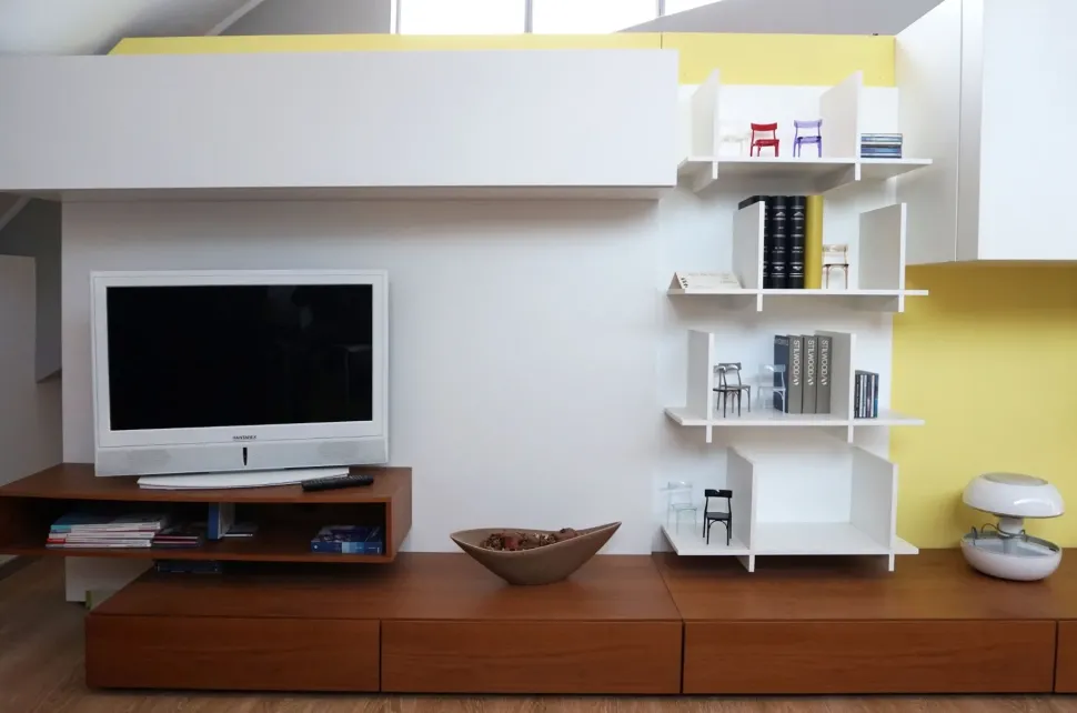 Parete attrezzata Soggiorno presotto mod. modus Presotto in stile moderna a prezzo scontato