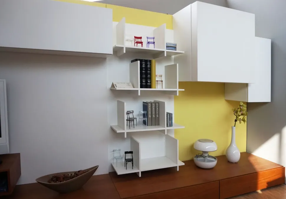 Parete attrezzata Soggiorno presotto mod. modus Presotto in stile moderna a prezzo scontato