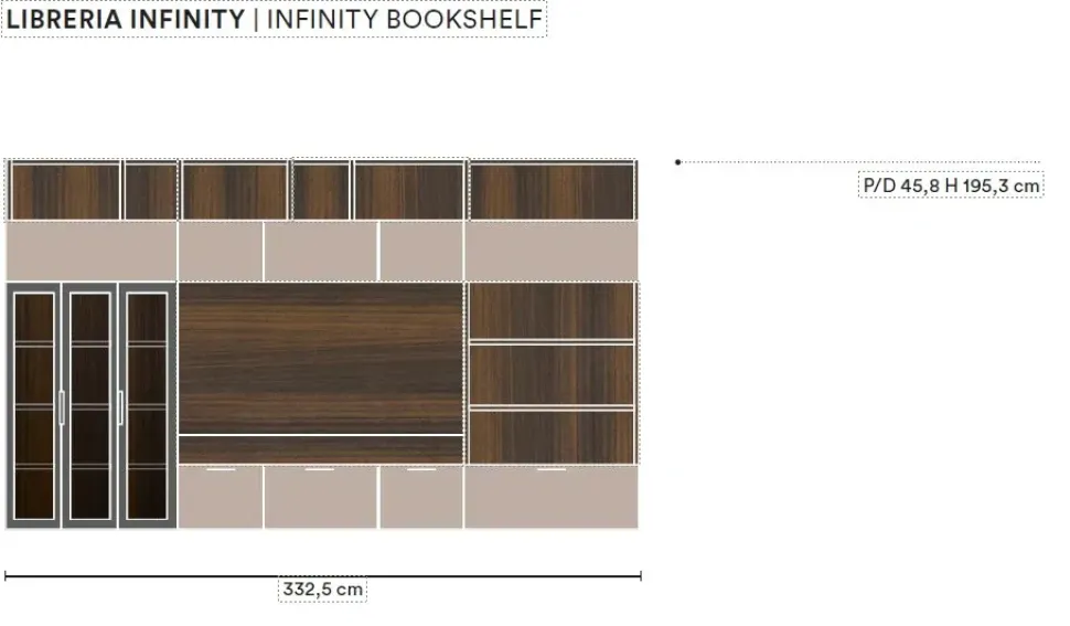 Parete attrezzata Space l12 dell'azienda Colombini casa con uno sconto esclusivo