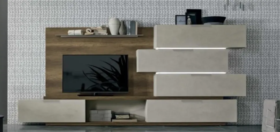 Parete attrezzata Space s005 di Tomasella in OFFERTA OUTLET