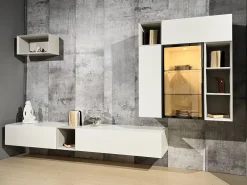 Parete attrezzata Spazio Pianca in stile moderna a prezzo scontato