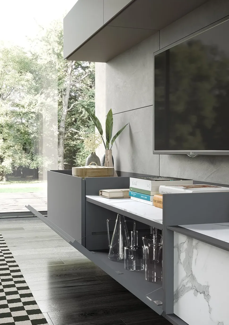 Parete attrezzata Story 4 di Astor mobili scontata del 35%