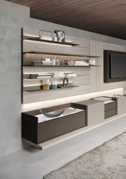 Parete attrezzata Story 2 della firma Astor mobili con un ribasso esclusivo