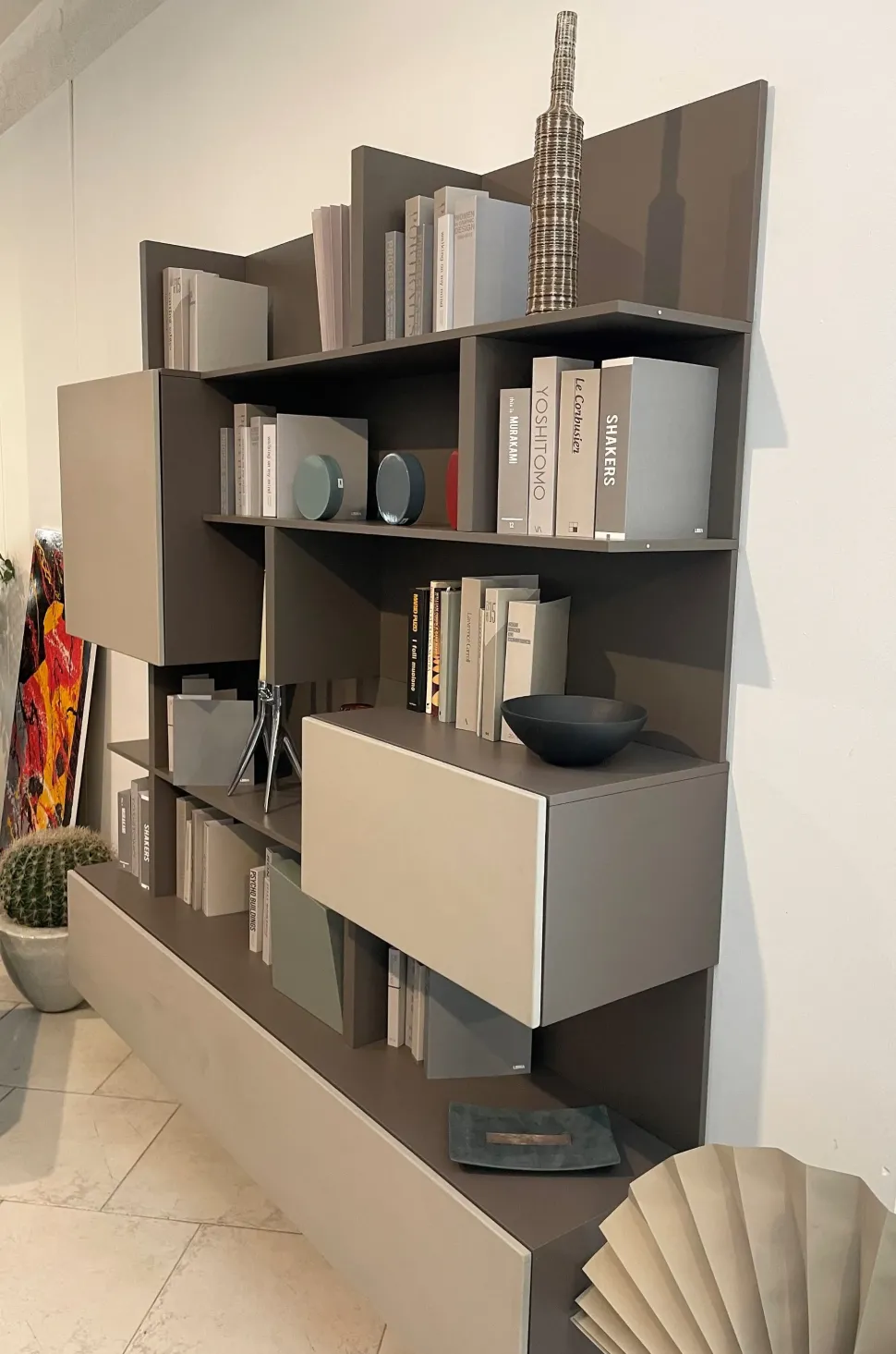 Parete attrezzata T030 Lema in stile moderna a prezzo scontato