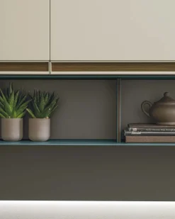 Parete attrezzata Tomasella in laccato opaco A104 a prezzo Outlet