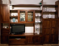 Parete libreria classica  Artigianale - falegnameria scontato del -50 %