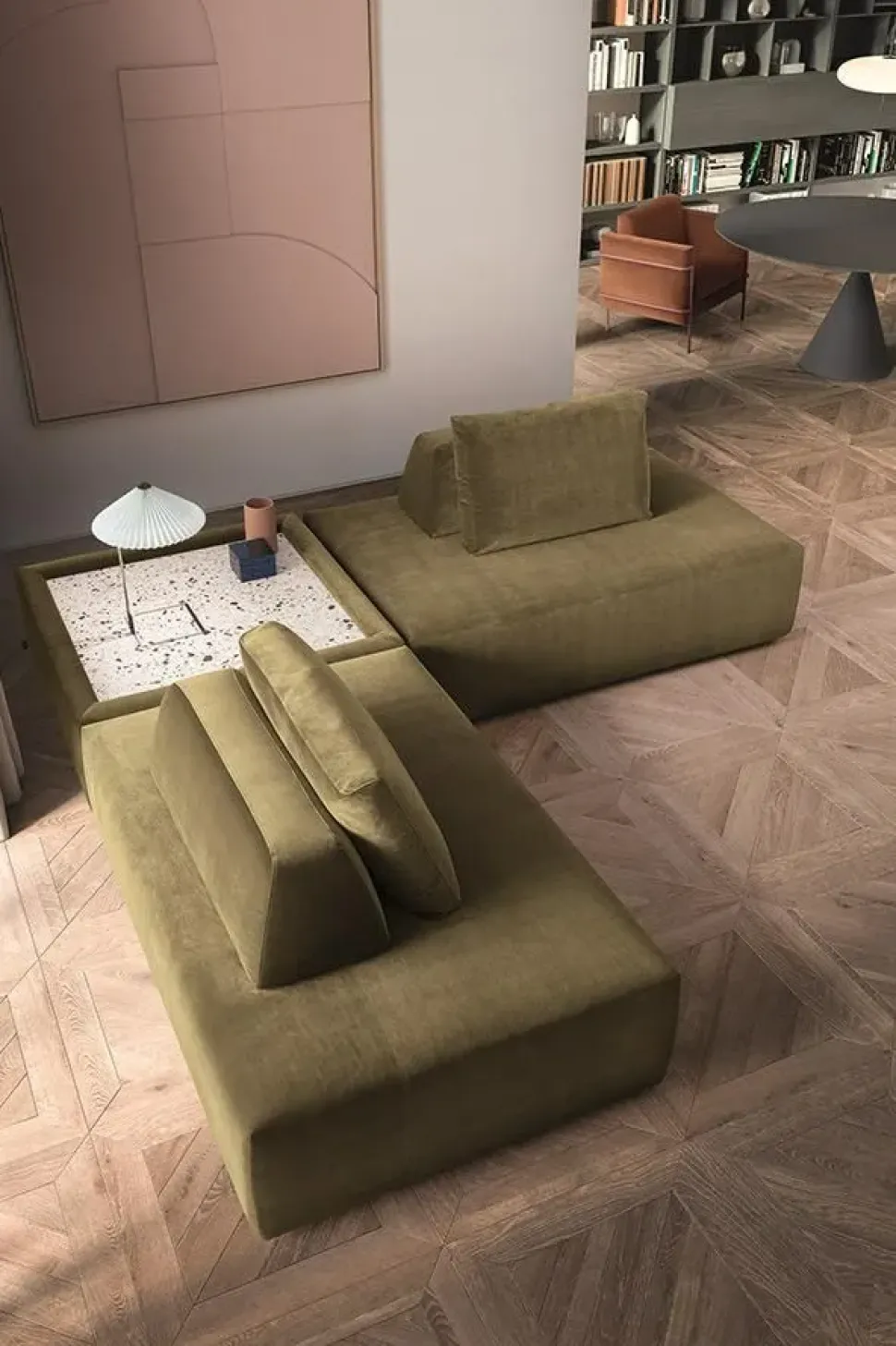 Platform tessuto in poliuretano Felis in Offerta Outlet