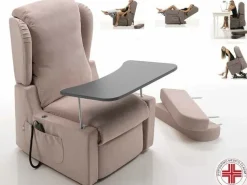 Poltrona con movimento relax Dora in Tessuto Il benessere con forte sconto