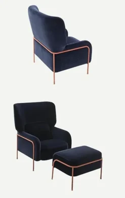 Poltrona con poggiapiedi Platea Pianca a prezzo scontato