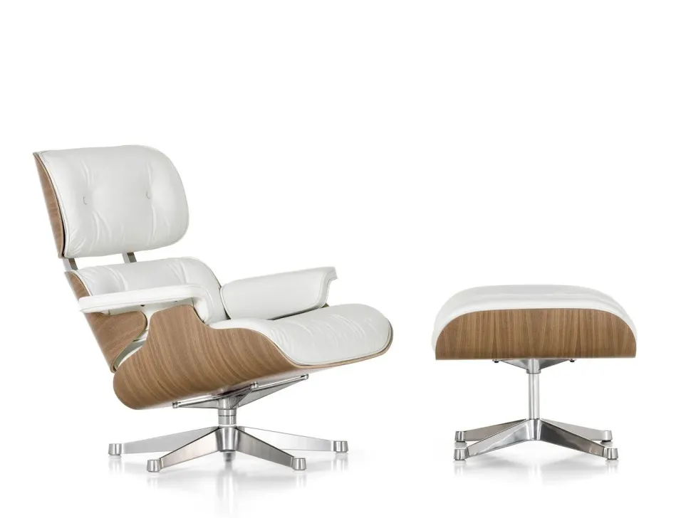Poltrona con poggiapiedi Lounge chair & ottoman a prezzo Outlet