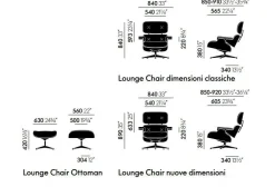 Poltrona con poggiapiedi Lounge chair & ottoman a prezzo Outlet