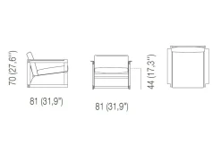 Poltrona Dakar Artigianale in Pelle SCONTATA