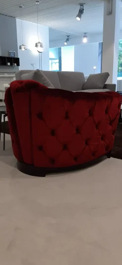 Poltrona Deliziante Calia in Tessuto SCONTATA