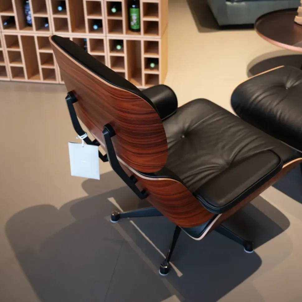 Poltrona in Pelle Lounge chair e ottoman Artigianale in Offerta Outlet