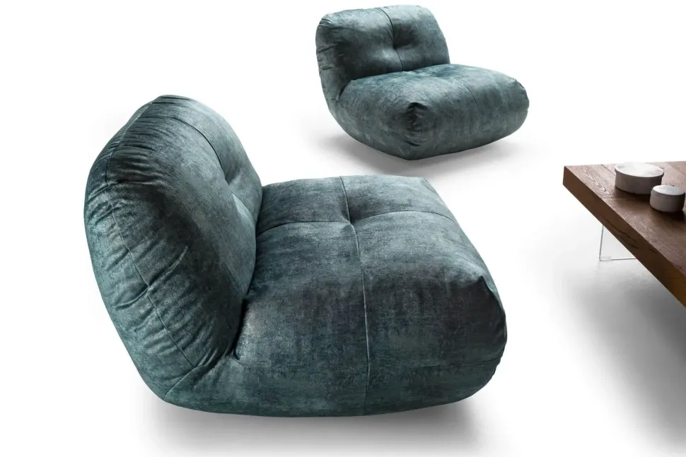 Poltrona in Tessuto Happening 1458 Lago in Offerta Outlet