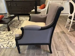 Poltrona in Tessuto Poltrona Dialma brown a prezzo scontato