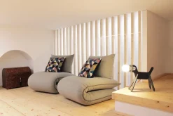 Poltrona letto con seduta estraibile Chama_armchair Lago in Offerta Outlet