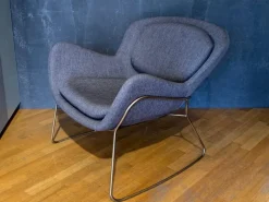 Poltrona Meghan Riflessi: seduta fissa, architetto Outlet.