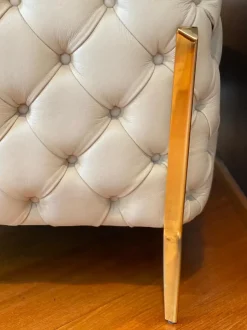 Poltrona pelle in misto piuma  Calia in Offerta Outlet