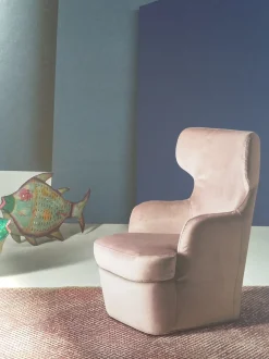 Poltrona Pink Artigianale in Tessuto SCONTATA