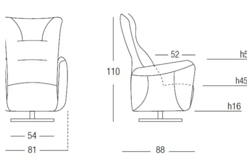 Poltrona relax modello Mira a marchio Egoitaliano in offerta