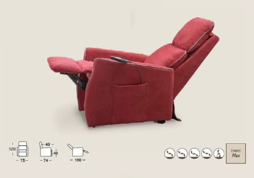 Poltrona Siria con movimento relax a marchio Il benessere con uno sconto imperdibile