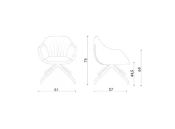 Poltroncina Halia Con seduta fissa a marchio Ozzio in offerta