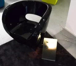 Poltroncina MOROSO Little Albert laccato nero lucido