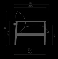 Poltroncina Sergia Con seduta fissa Miniforms in offerta