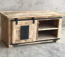 Porta tv di Outlet etnico modello Portatv jupiter  naturale industriale  a PREZZI OUTLET