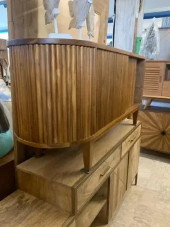 Porta tv per il living modello Mobile porta tv teak 150 di Outlet etnico scontato