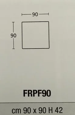 Pouf in tessuto Frank a marchio Le comfort a prezzo scontato