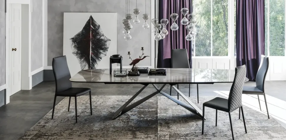 Progetta interni con il tavolo Premier Keramik di Cattelan Italia. Outlet!