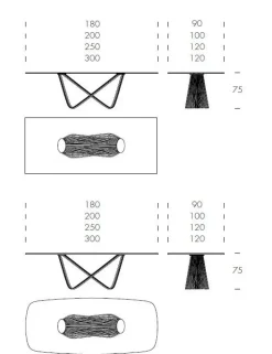 Scopri il Tavolo in Vetro Rettangolare Tenso Tonin Casa a prezzo scontato! Acquista ora!